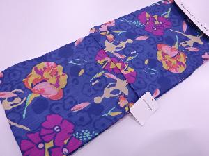 新品　ブランド浴衣　女性　TSUMORI CHISATO　草花にバレリーナ模様浴衣（日本製）（フリーサイズ）（紺）